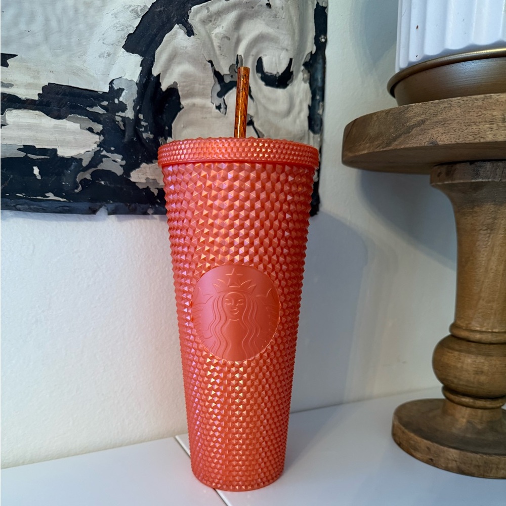 Starbucks Orange Studded Tumbler
